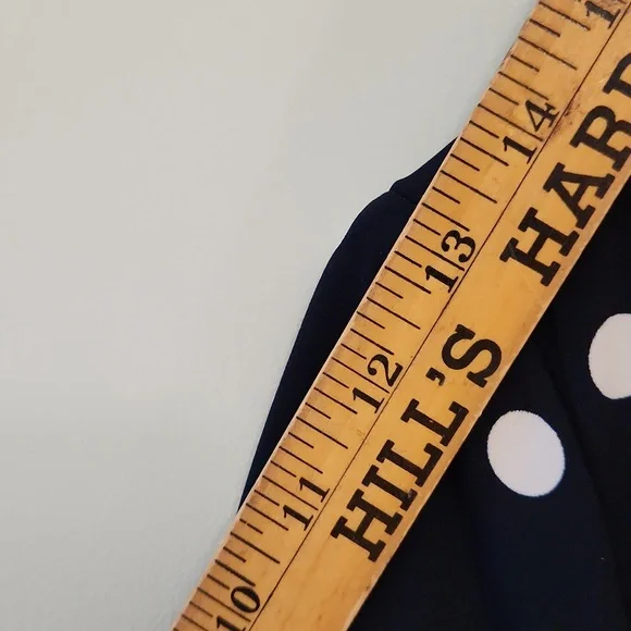 Connected Apparel Polka Dot Ruched Sheath Dress – Classic & Flattering Fit - Picture 12 of 12